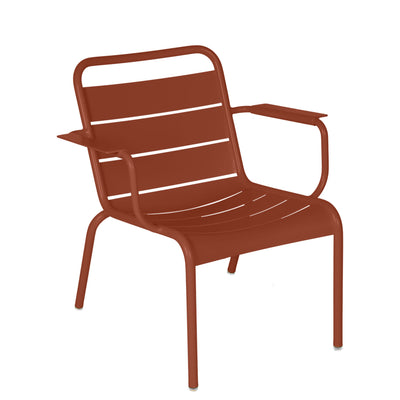 Fermob Luxembourg Outdoor Low Chair in Red Ochre