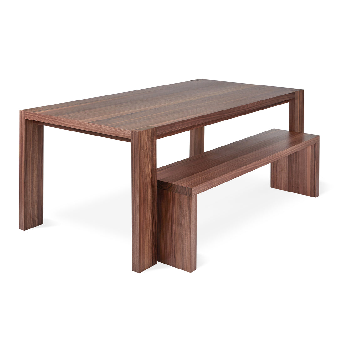 Plank Dining Bench in Walnut