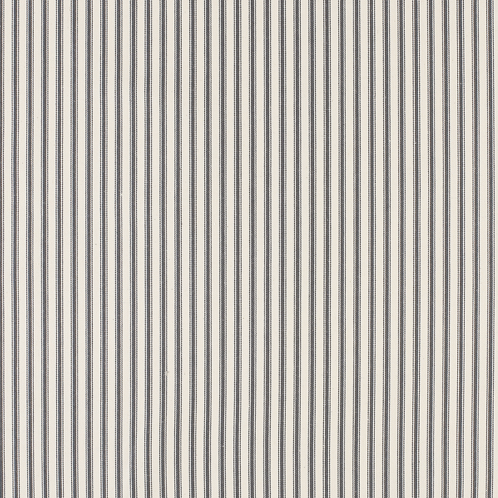 French Ticking Charcoal Fabric
