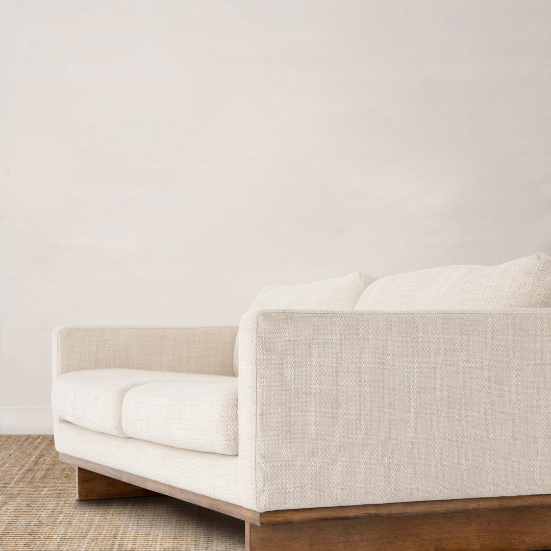 Edith Sofa Upholstered in Performance Fabric Irving Taupe (84")