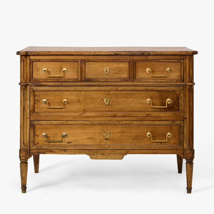 Antique French Walnut Neoclassical Commode