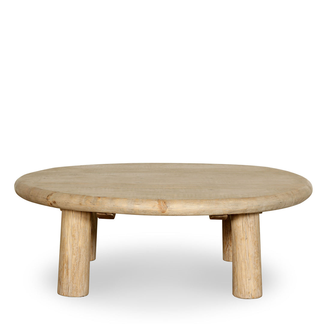 Emy Round Coffee Table Weathered Natural