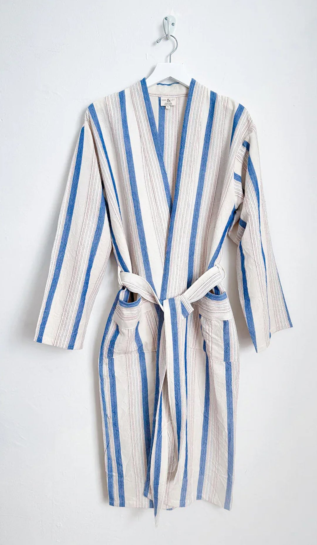 Montauk Bath Robe Long Yellow/Ivory - Medium