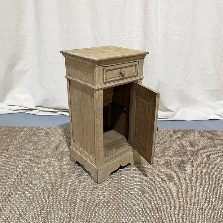 Antique Bleached Oak Side Table