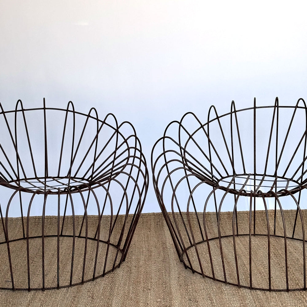 Vintage Metal Spider Chairs