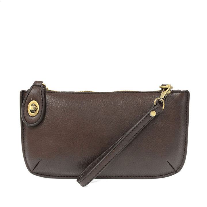 Dark Oak Mini Crossbody Wristlet Clutch