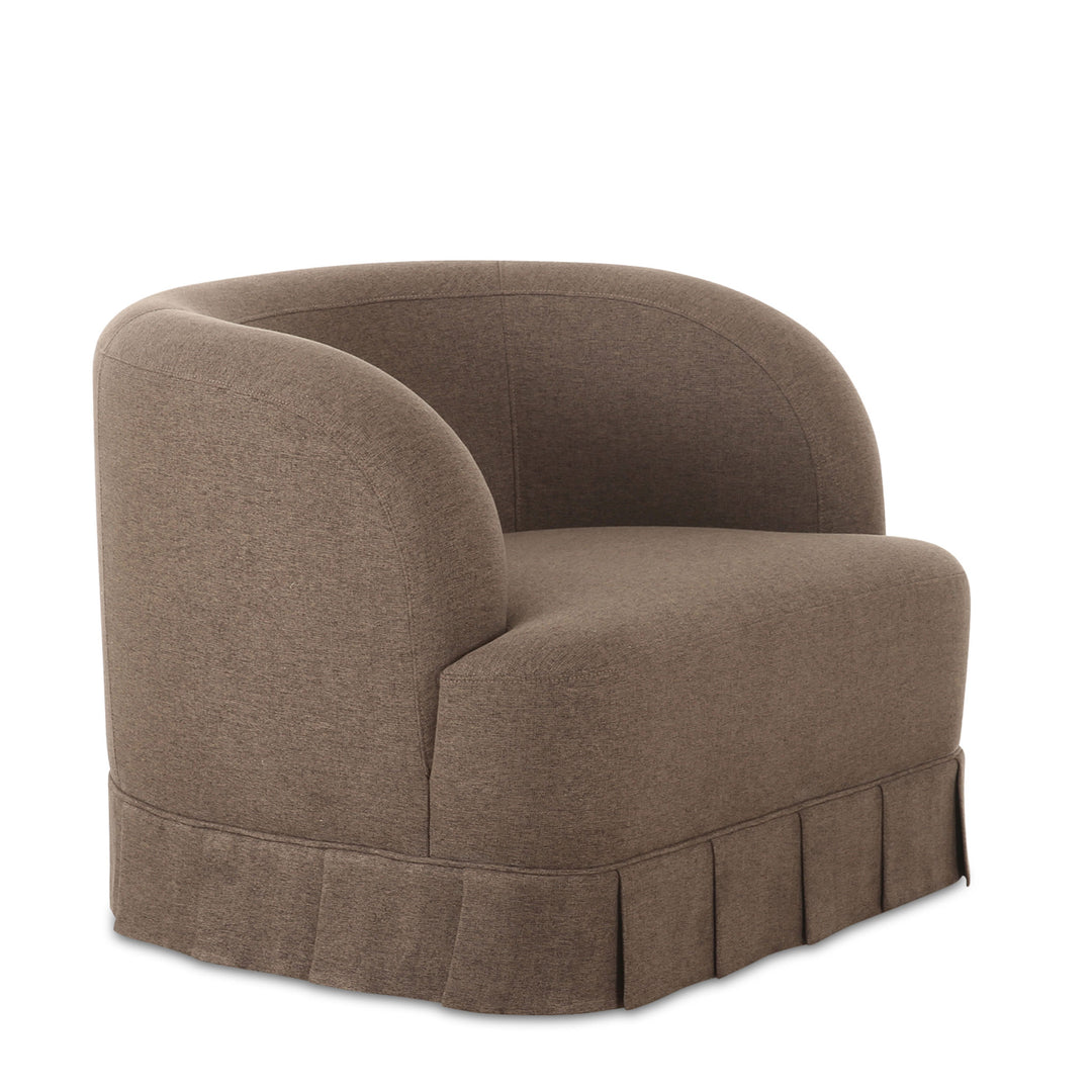 Margot Swivel Chair in Brown