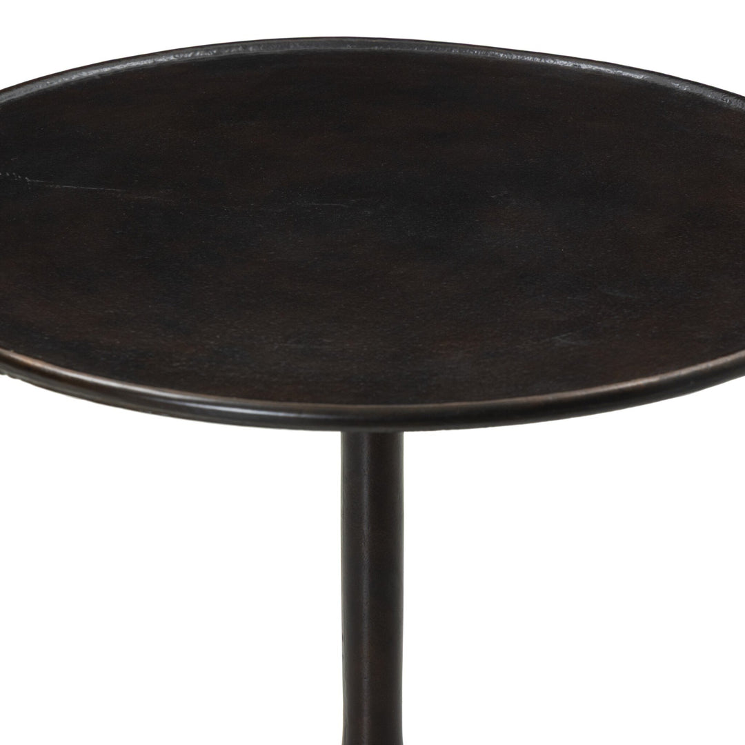 Marlow Matchstick Pedestal Table in Antique Rust