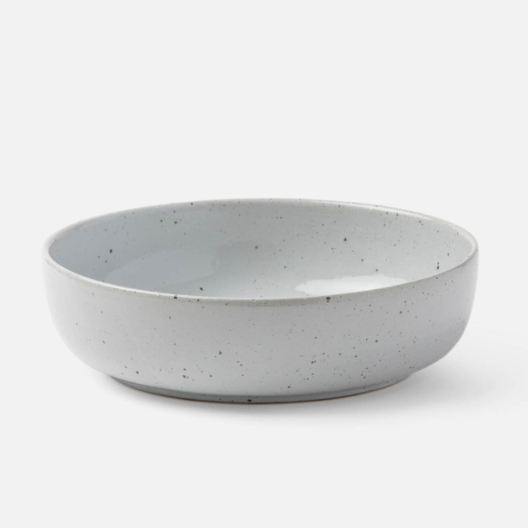 Marcus White Salt Glaze Large Deep Serving Bowl