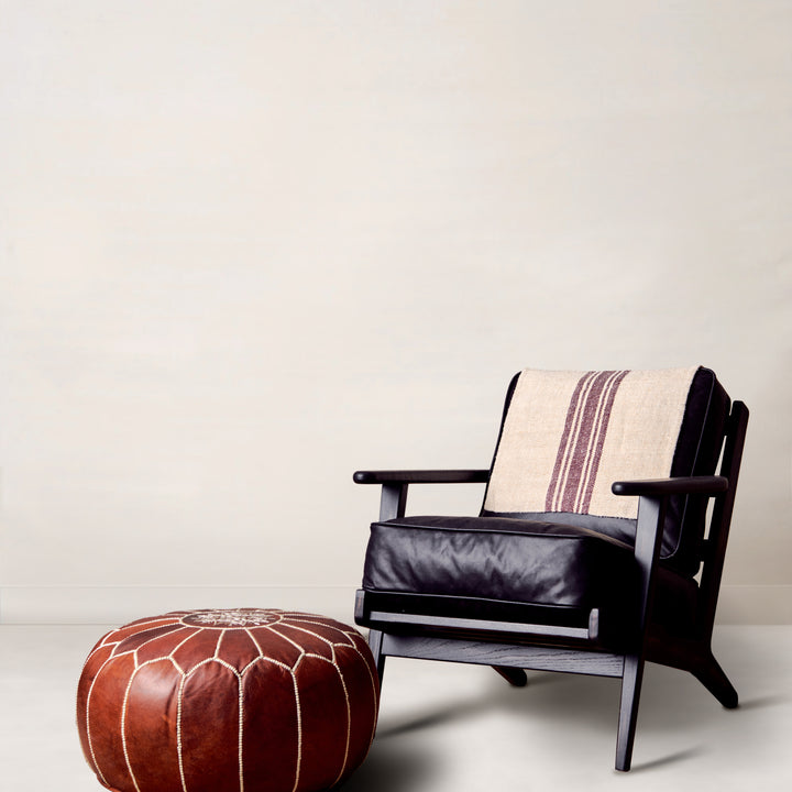 Brooks Lounge Chair in Rialto Ebony