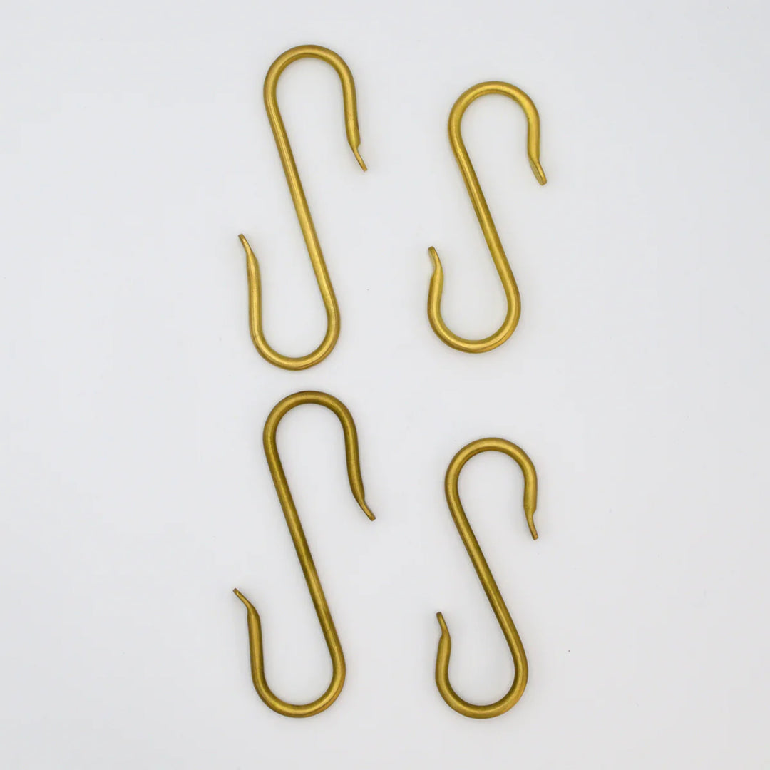 S Hook Brass 5"