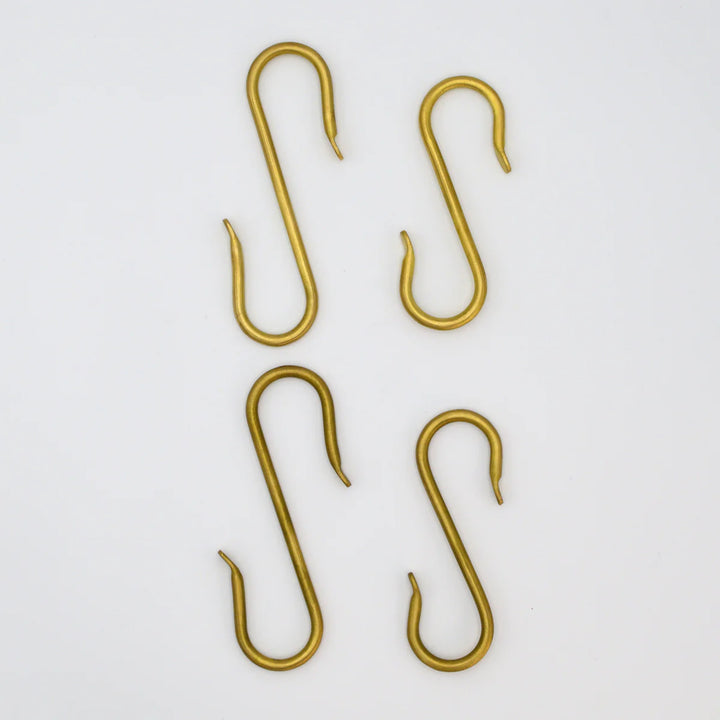 S Hook Brass 5"