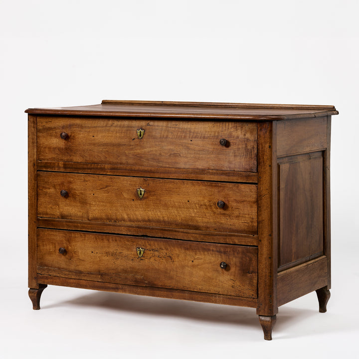 Antique French Walnut 19th Century Commode