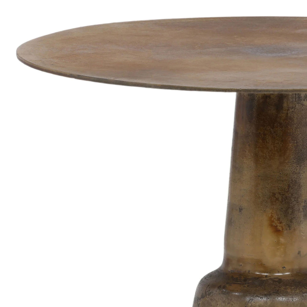 Grady 31.5" Aluminum Bistro Table brass finish