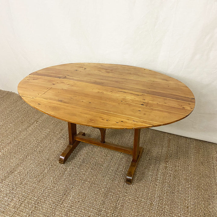 Antique French Cherry 19th Century Wine Tasting Table