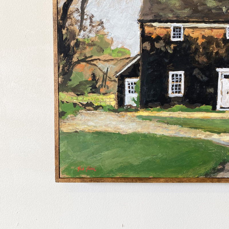 Vintage Oil East Hampton House Painting; Leo Remi
