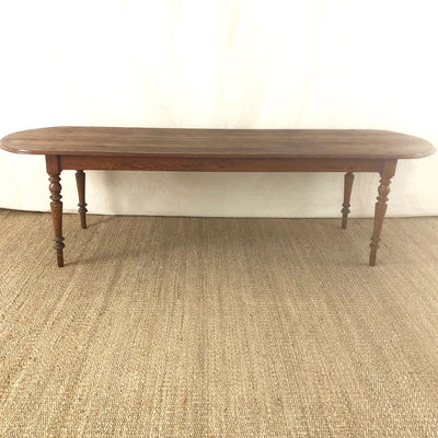 Antique Oval Farm Table From Belgium