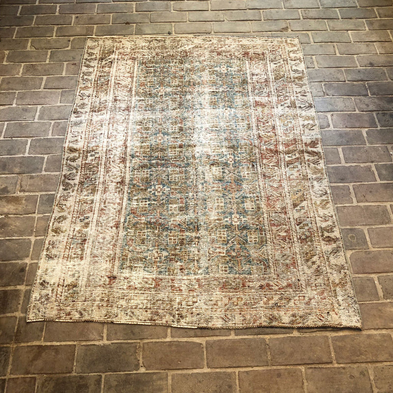 Handspun Vintage Persian Mahal Rug