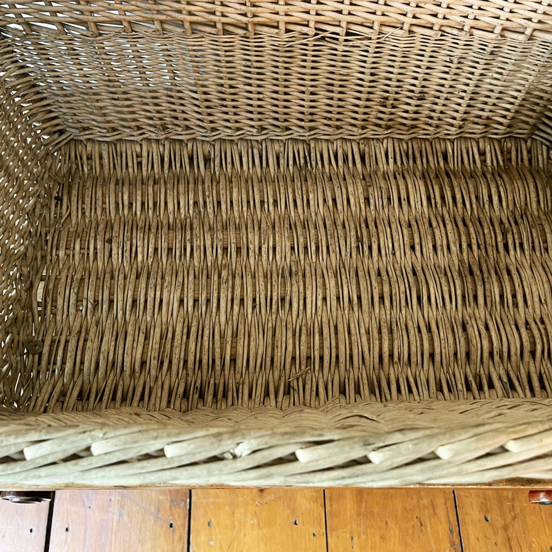 Vintage European Rectangular Basket  B