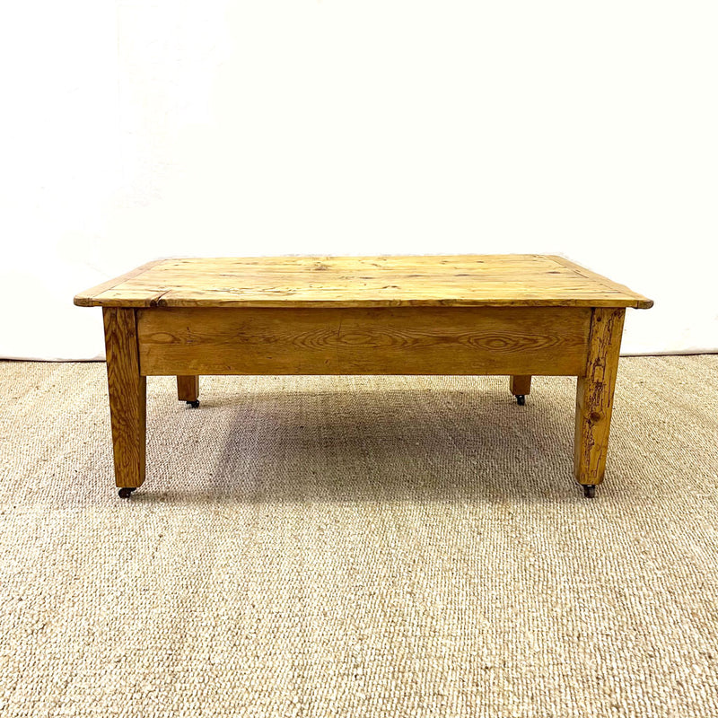 Vintage English Pine Coffee Table