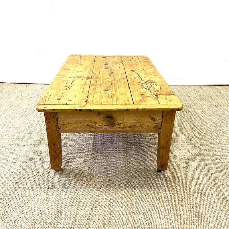 Vintage English Pine Coffee Table