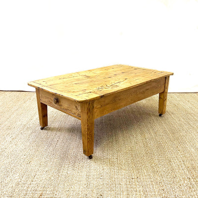 Vintage English Pine Coffee Table