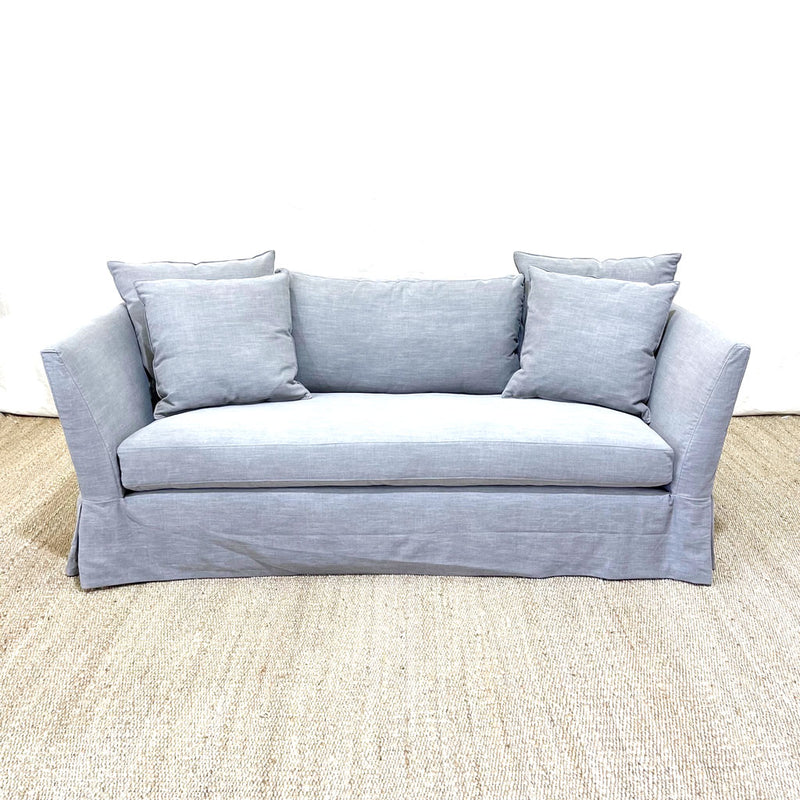 Seda Sofa Slipcovered in Molino Ash by Cisco Home (84")