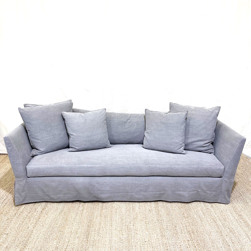 Seda Slipcovered Sofa in Molino Ash by Cisco Home (100")