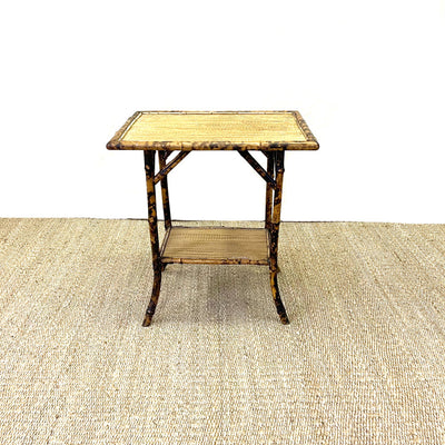 Vintage Tortoiseshell Bamboo Table