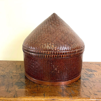 Antique Asian Wedding Basket-A