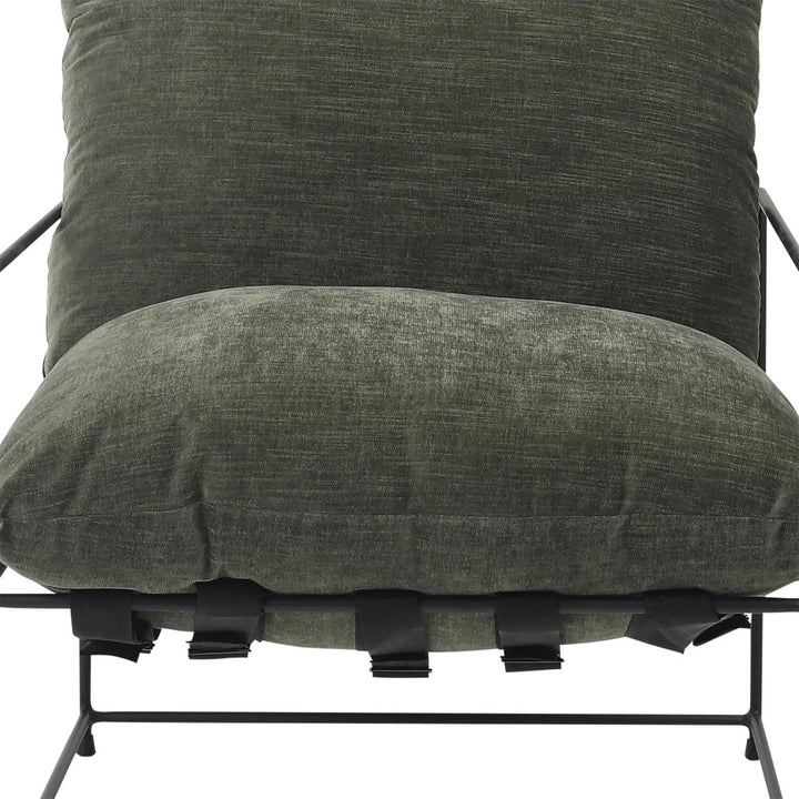 Ivan Occasional Chair Upholstered in Green