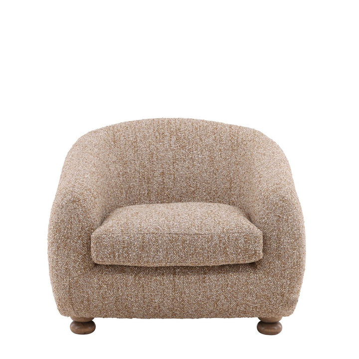 Presley Occasional Chair Upholstered in Brown