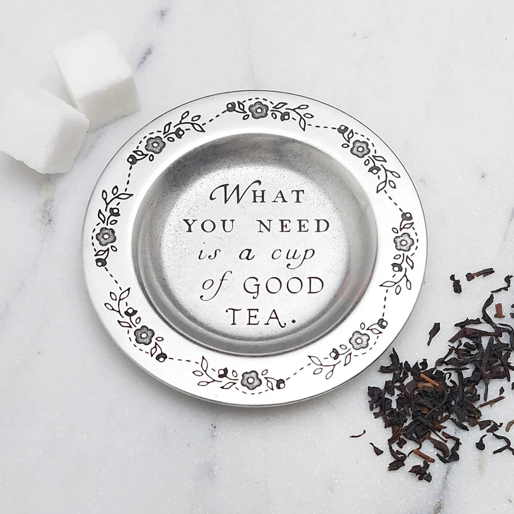Pewter Tea Bag / Tea Infuser Holder
