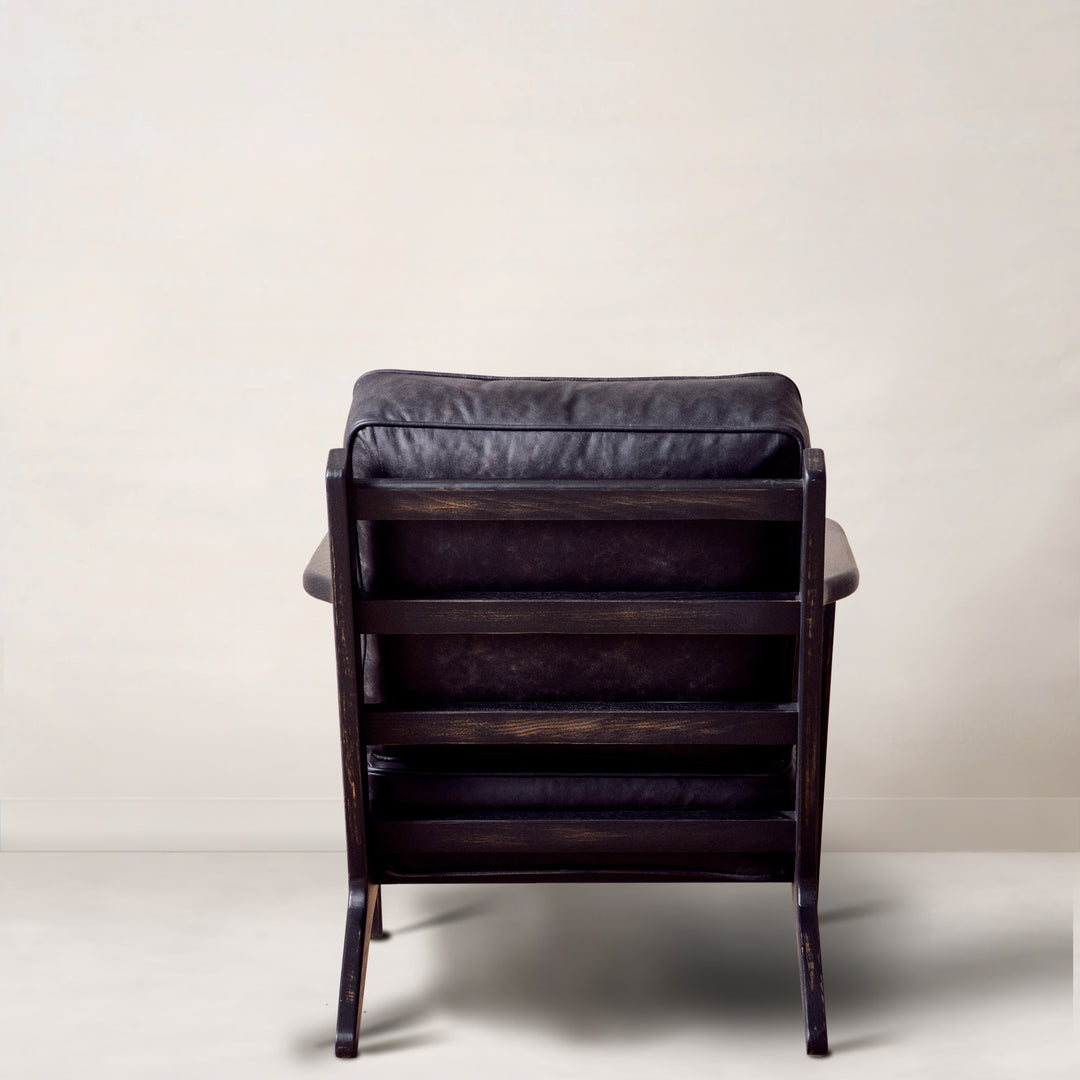 Brooks Lounge Chair in Rialto Ebony