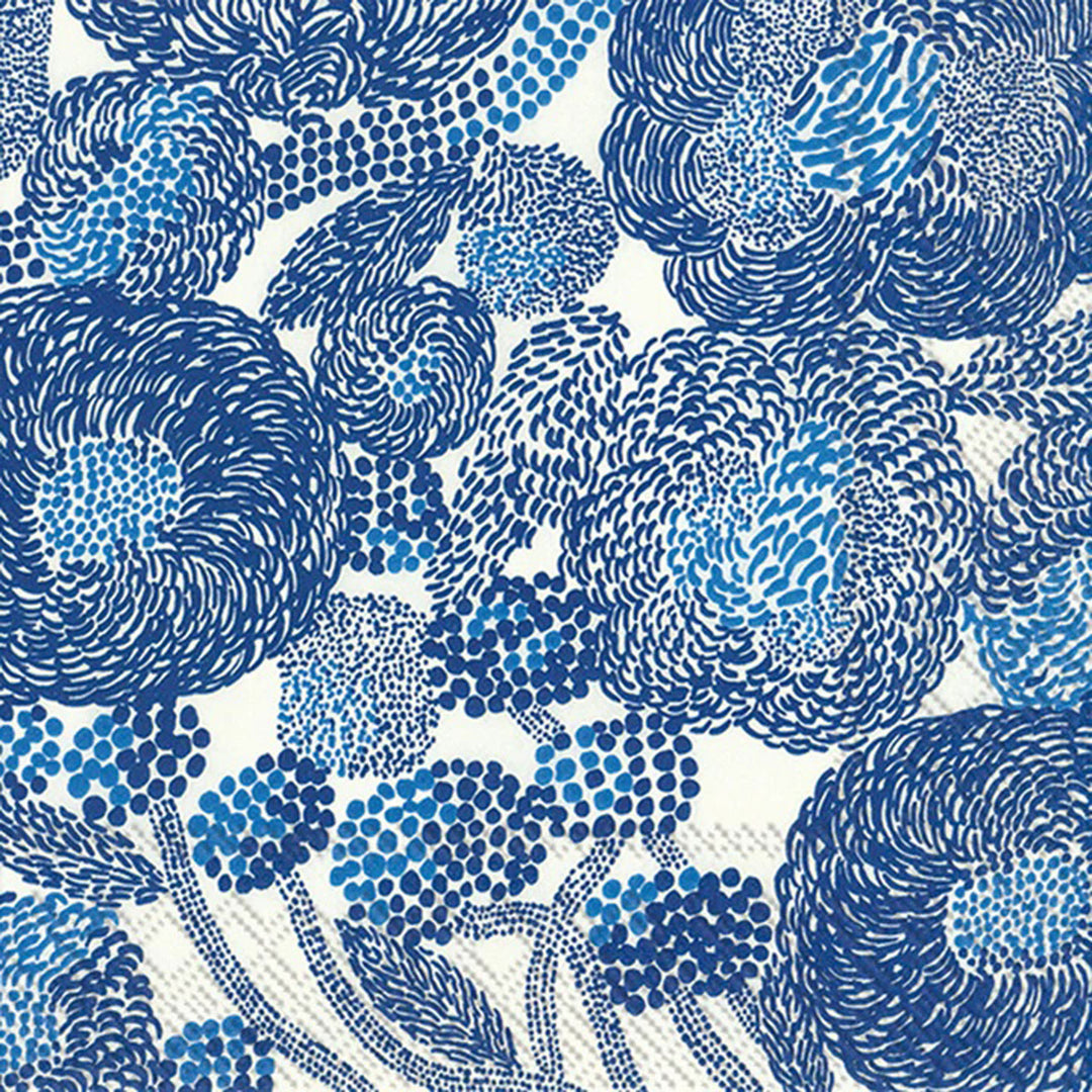 Marimekko Mynsteri Cream Blue Cocktail Napkin