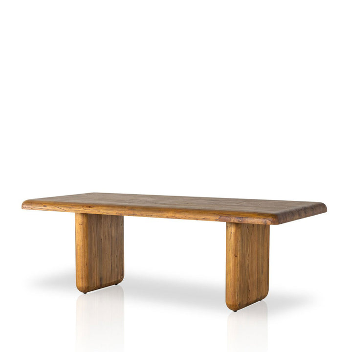 Adora 88" Dining Table in Burnt Honey Mindi Wood