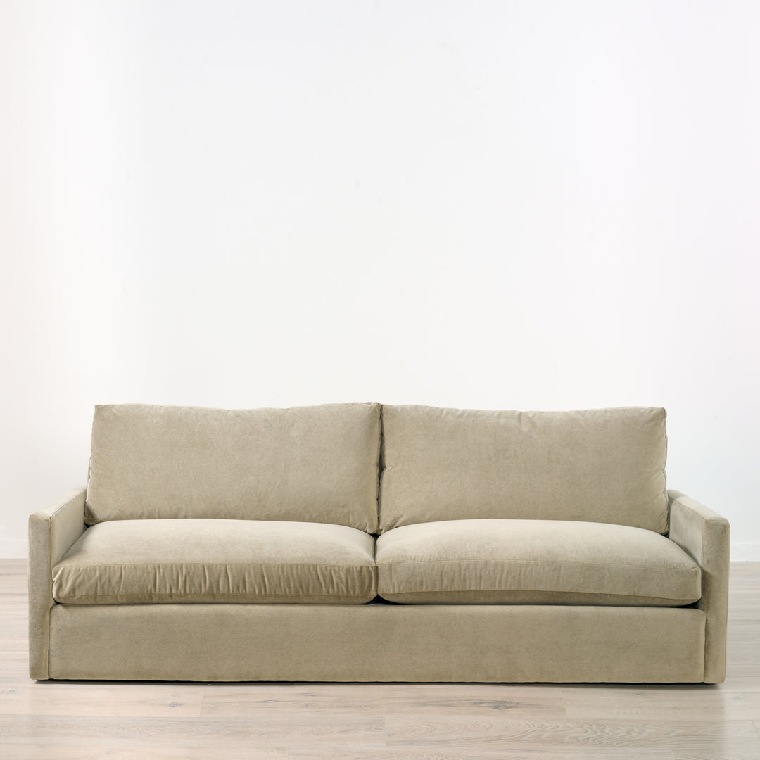 Big Easy Sofa with Thin Arms in Elephant Gray (95")