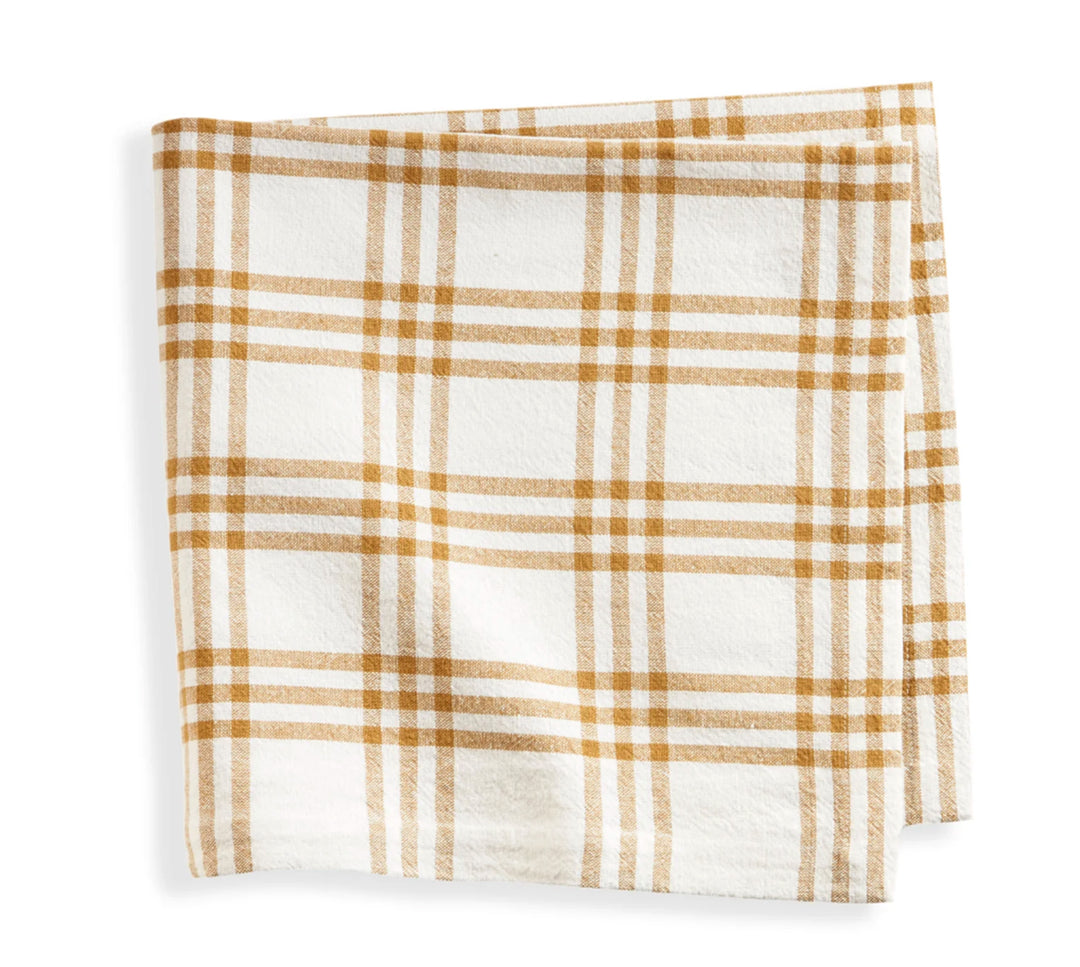 Beaumont Plaid Napkin Set of 4 Ochre