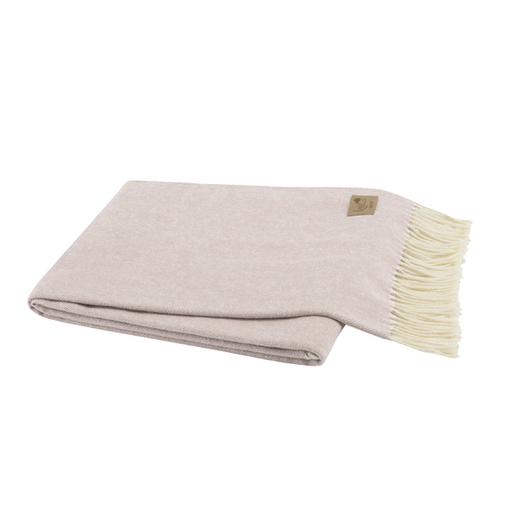 Italian Herringbone Throw Rose Quartz