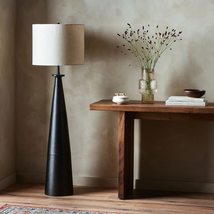 Ivy Floor Lamp - Cast Aluminum in Matte Black