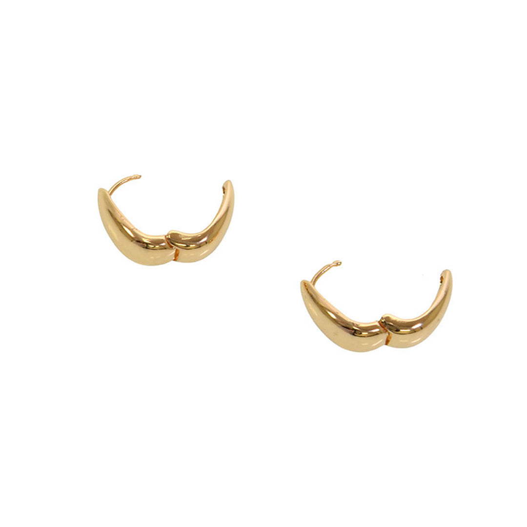 Gold Mini Droplet Hoop Earring