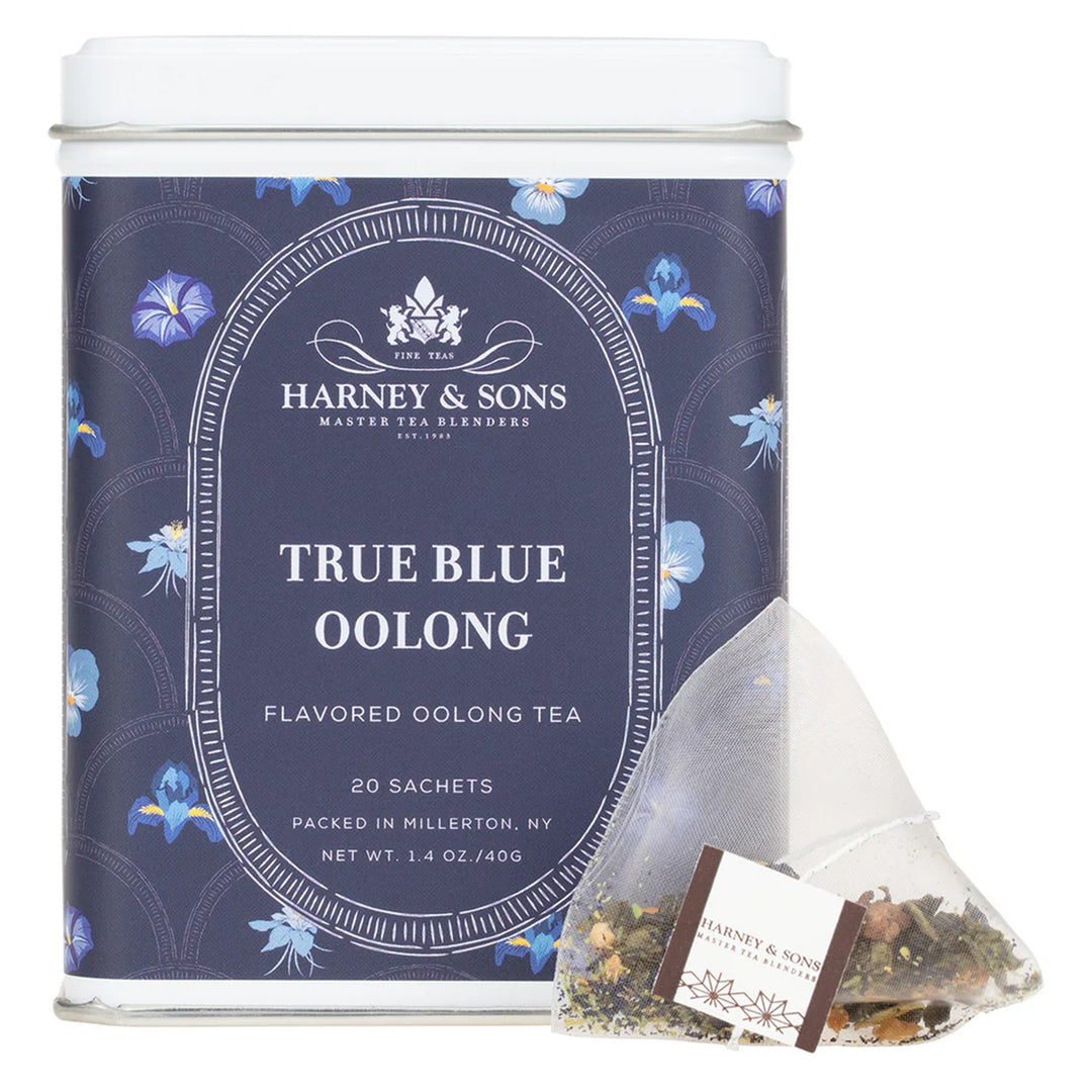 True Blue Oolong Tea Tin 20 Sachets Per Tin