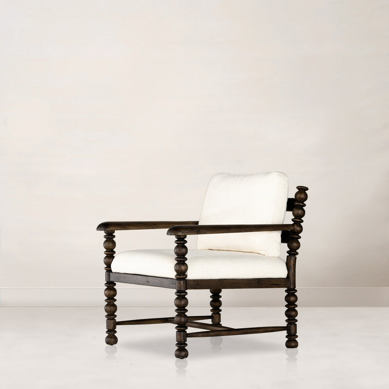 Douglas Chair Upholstered in Performance Fabric Halcyon Ivory