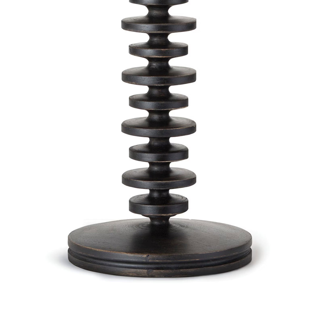 Fishbone Buffet Lamp in Ebony