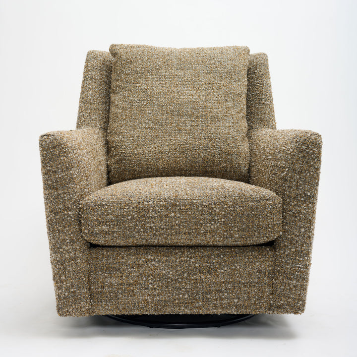 Womb Swivel Glider in Heavy Duty Ashen Gold by Younger & Co