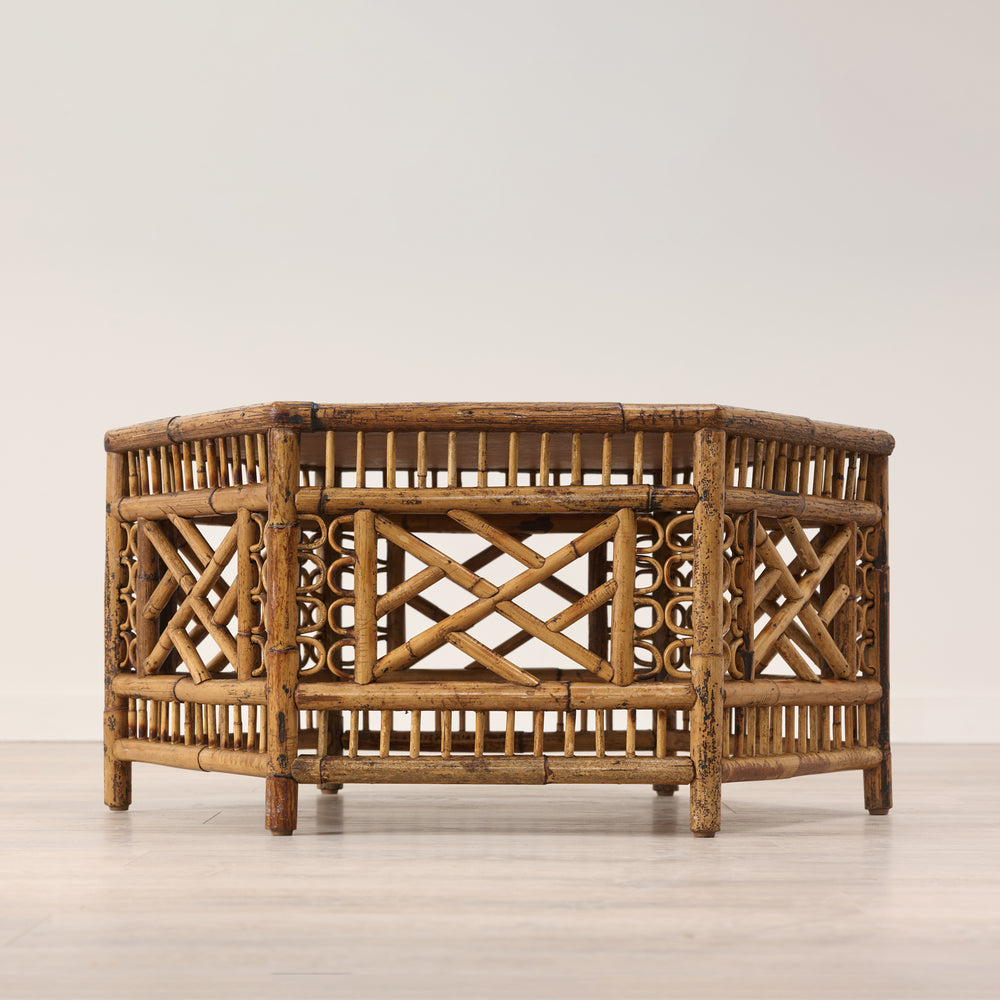 Vintage Rattan Coffee Table ide 