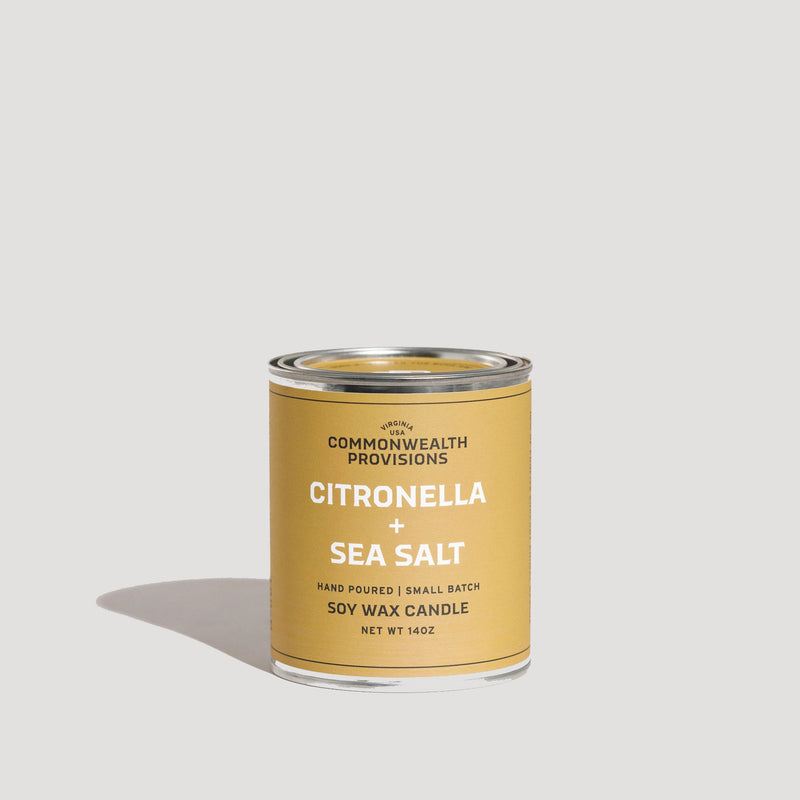 Citronella Sea Salt Soy Candle