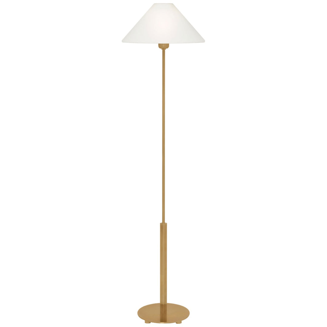 Hackney Floor Lamp in Antique Brass