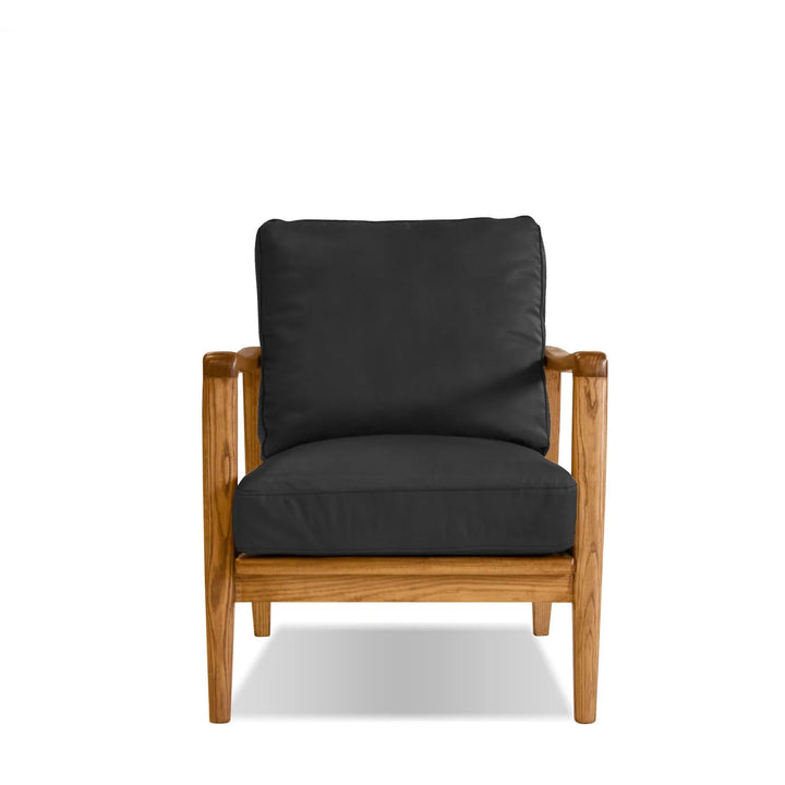 Collins Lounge Chair In Black Leather