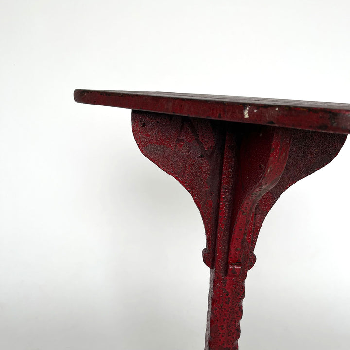 Vintage Red Folk Art Table